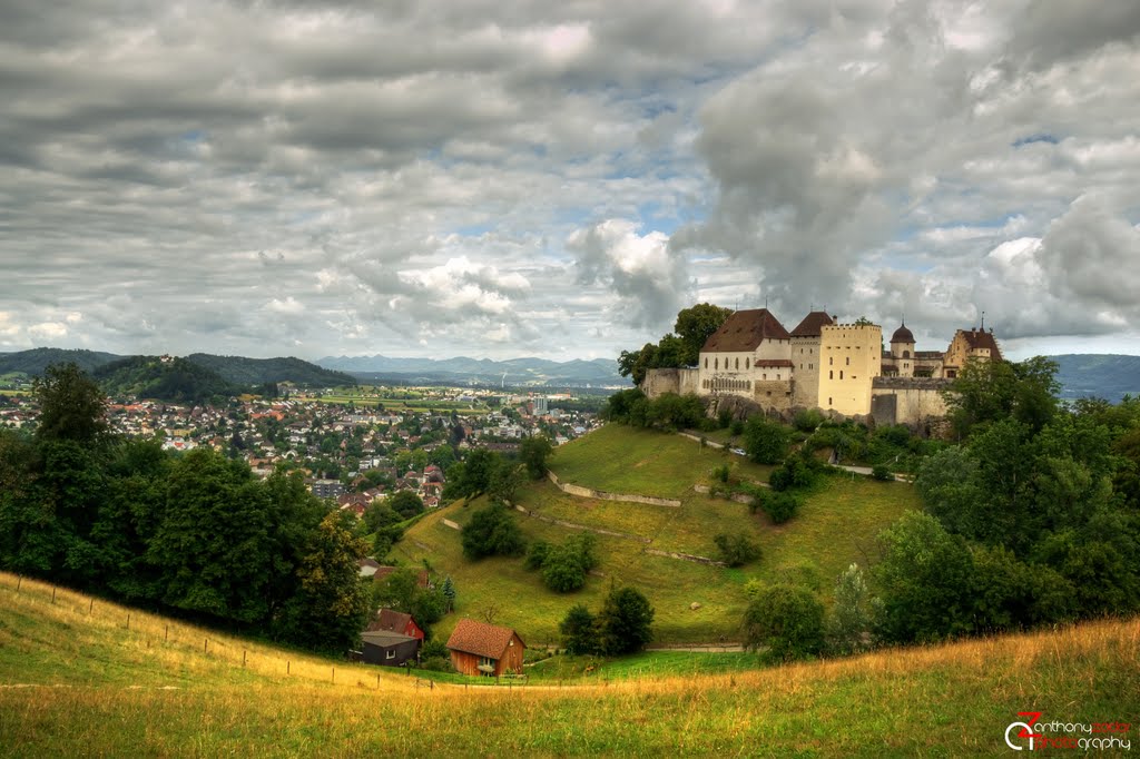 Schloss Lenzburg from the West by Anthony August