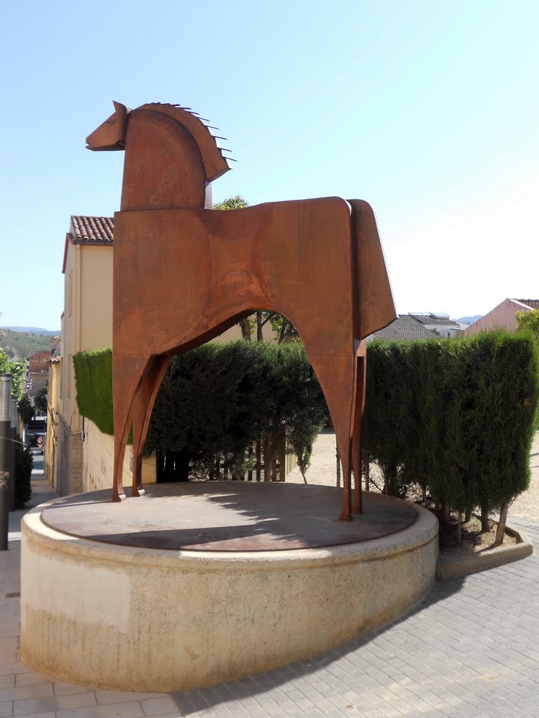 Igualada: caball de la plaça de l'Enxub by Pedro Salcedo i Vaz