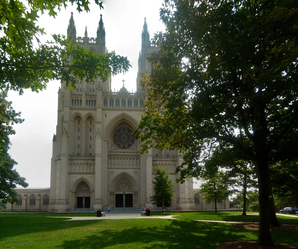 Front of National Cathedral - Washington D.C. by r.w.dawson