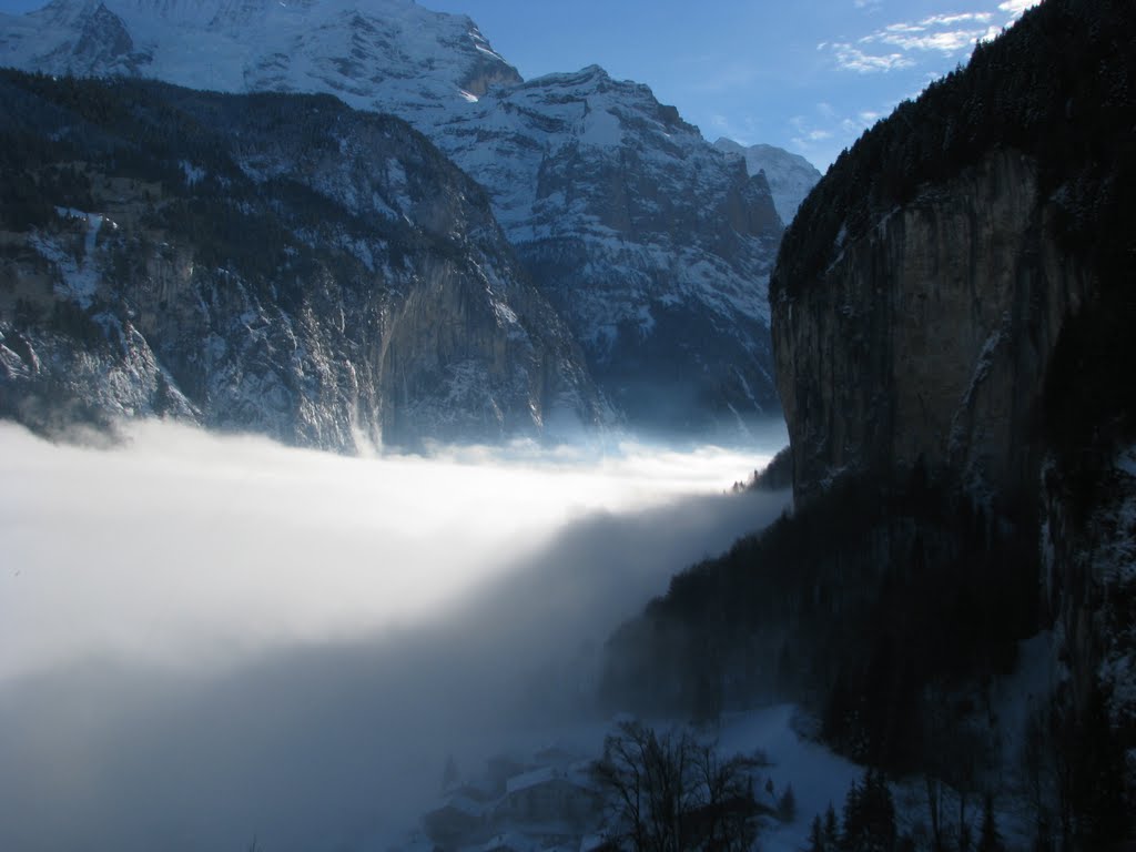 Mist over Lauterbrunnen by chatzis33