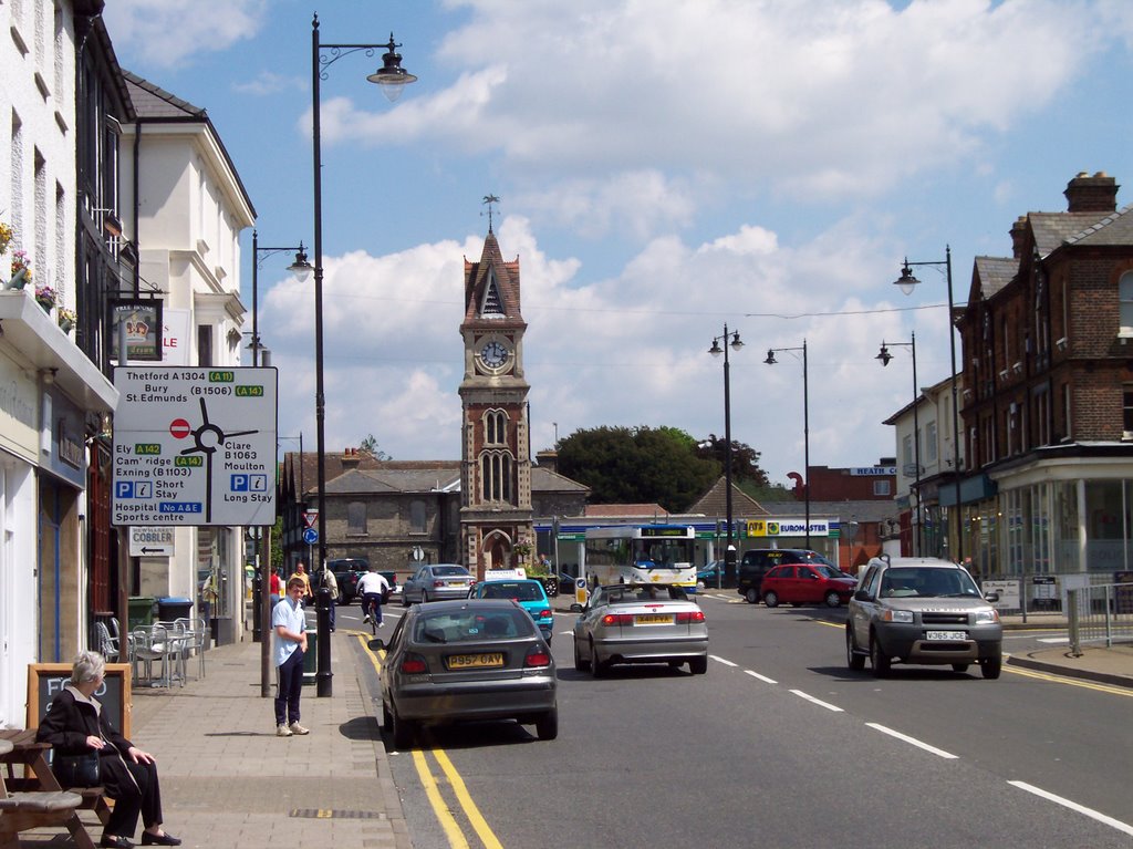 Looking up High Street towards the Clock Tower by matneym