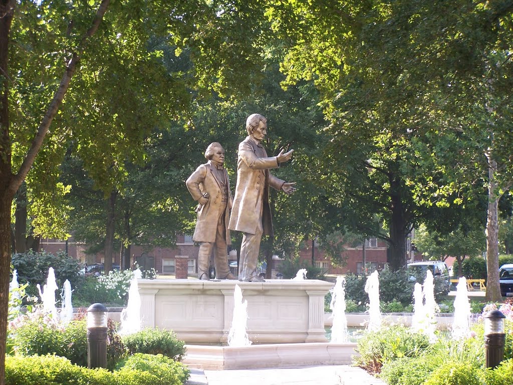 Lincoln-Douglas Monument, Ottawa, LaSalle County, Illinois by J. Stephen Conn