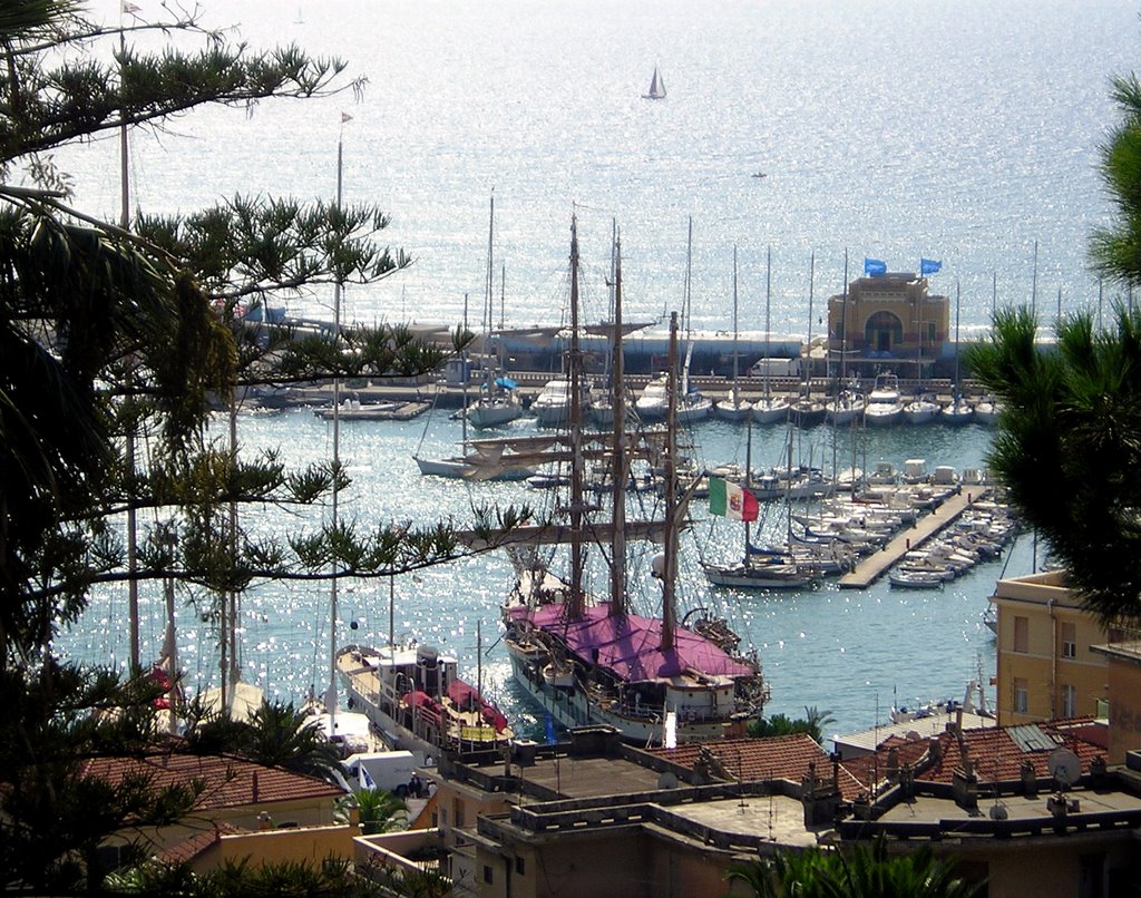 Porto Maurizio 13sept2006 Sailing ship military school Palinuro by esseil