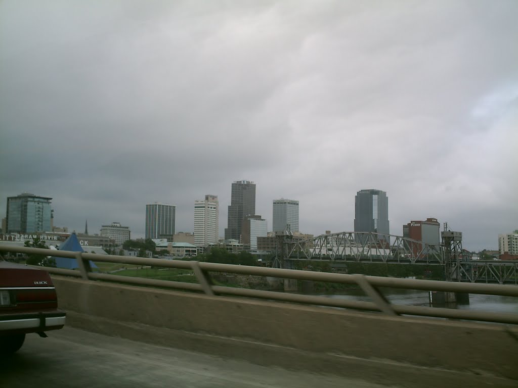 Little Rock Skyline by JacksonLafargue