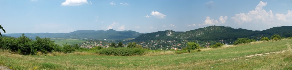 Panoramic view of Csobánka by Mike Sharon