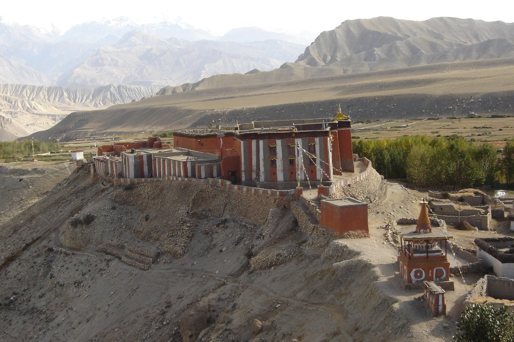 Tsarang gompa, seen from the roof of the Old Palace by Bob Witlox