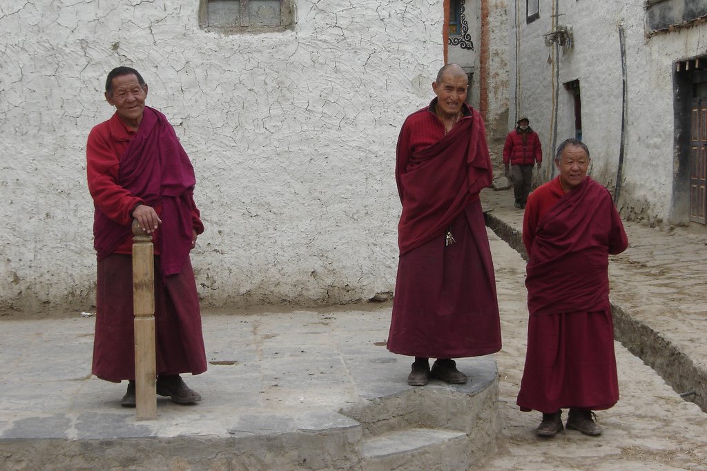 Monks in Lo Manthang, Mustang by Bob Witlox