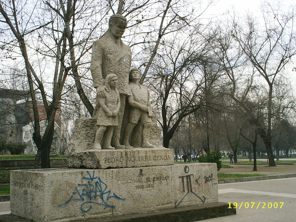 Monumento al Presidente Pedro Aguirre Cerda (1879-1941) by Luis Antonio Pezoa A…