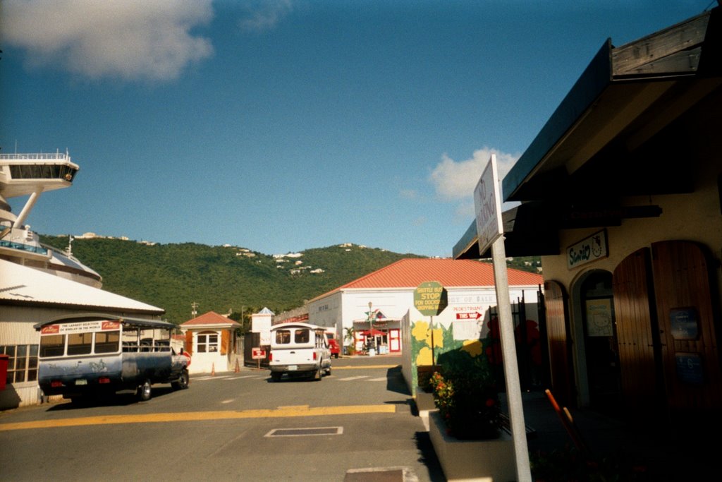 Cruise ship port, Charlotte Amelie, St Thomas, USVI by Stephen Sweeney