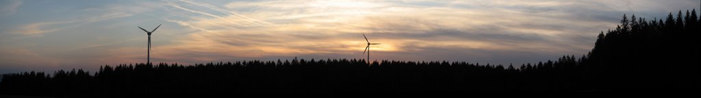 Windmills in the evening by n0riskn0fun