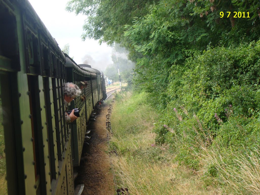 1657 09-07-11 SSN Limburg Express i.s.m. de SMMR 18 Aankomst met de stoomtrein in Wijlre-Gulpen by paklos