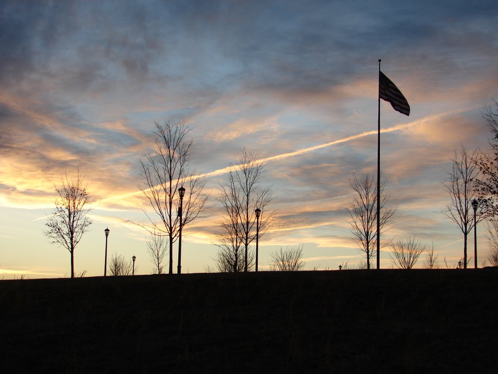 Sunset at the DDay Memorial by ghoover111