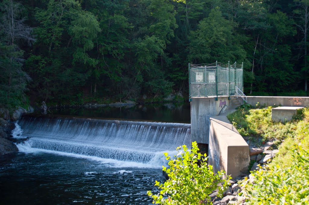 Waterfall and Pumping Station, Greenfield, Franklin County, Massachusetts by davidpinter