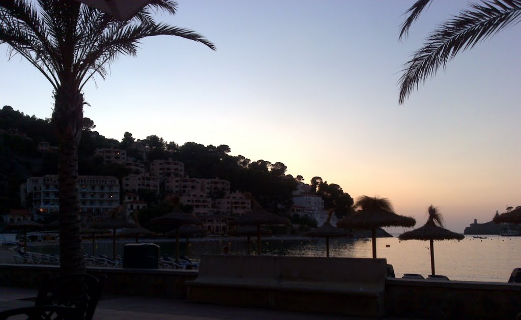 Port de Soller at night by spiritualizedkaos