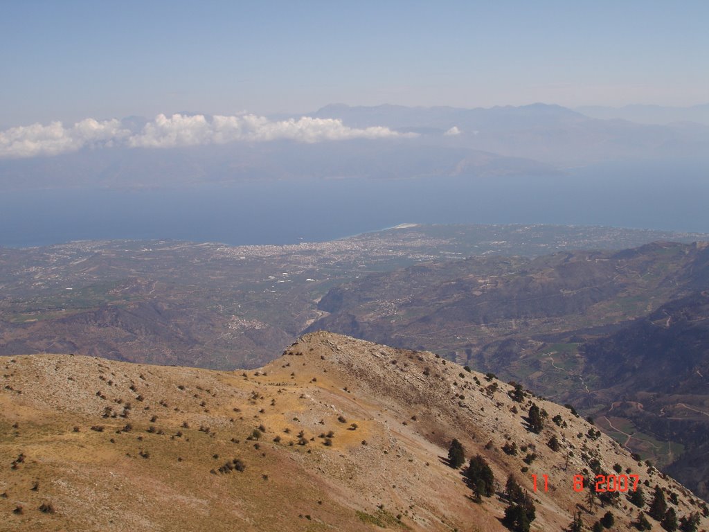 View from the top of Mt. Klokos by akis-aigio