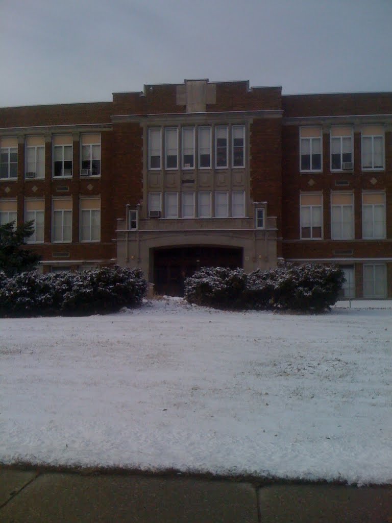 Old Main Entrance, Badger Middle School by Thom Jones