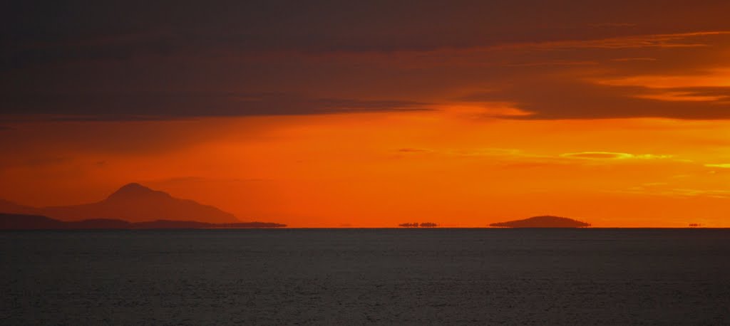 Sunset from Patos Island by Jim Nieland