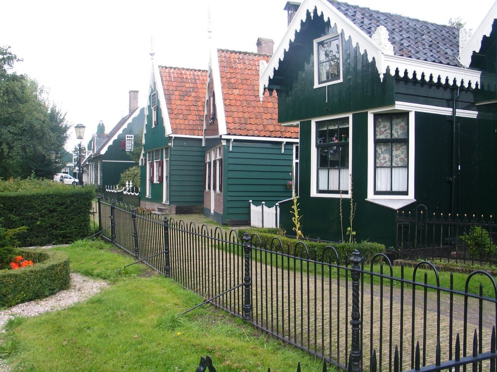 Old Dutch Houses in Zaans Schans by Tania Lugomer-Pomper