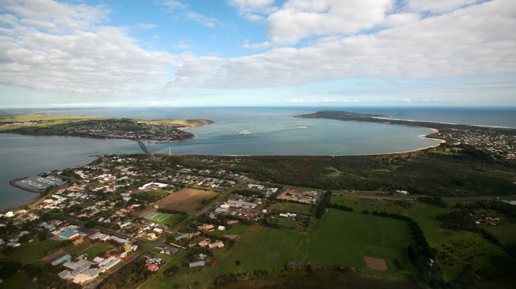 Phillip island from Helicopter by Wei Jiang