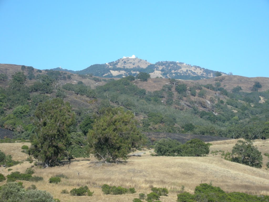 Lick Observatory on Mt Hamilton from Grant Park - July 2011 by MaxFarrar