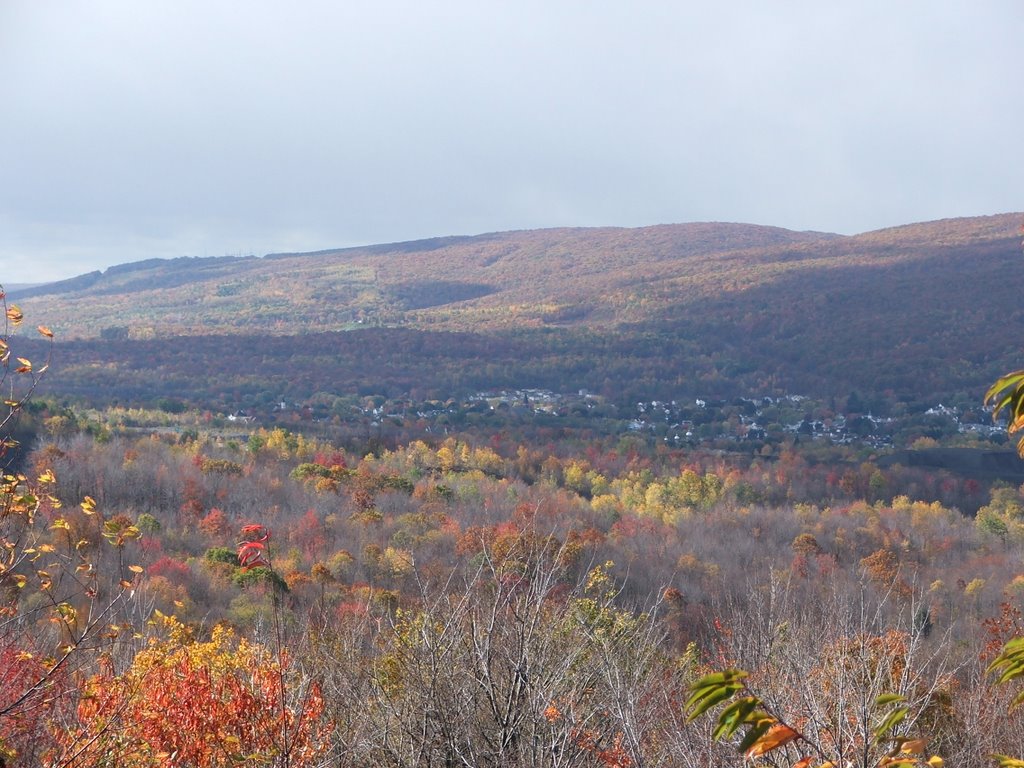 Scenic Outlook off of Casey Highway Near Carbondale, PA Looking Toward Mayfield, PA by akopa