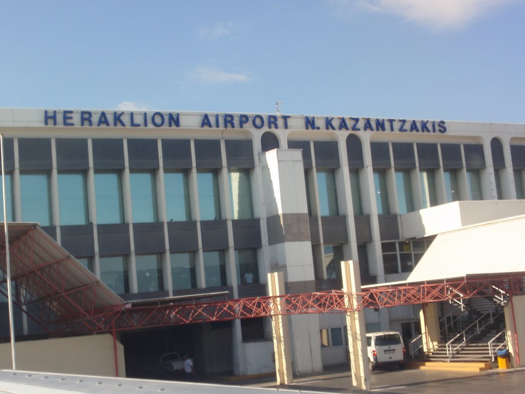 View of terminal of the Heraklion airport by DM brothers