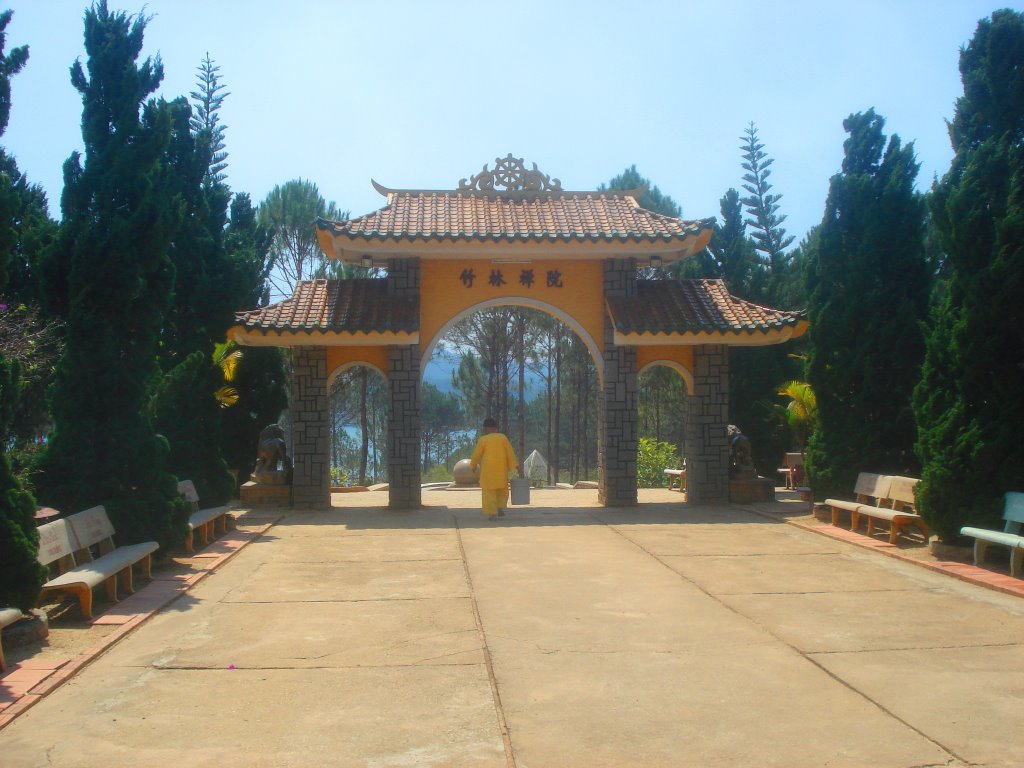 Monk at Meditation Center by Adam Sichta