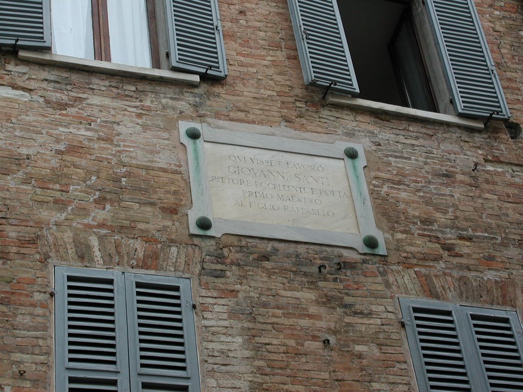 The sign reads ~ Raffaello was born here by Sergei Korsun