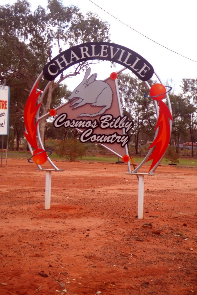 Welcome Sign - Charleville, Qld by nipper30