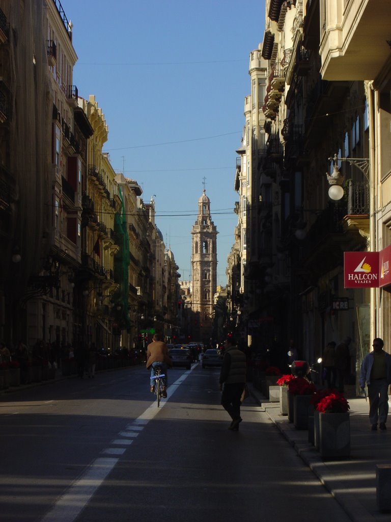 Calle de la Paz / torre de Santa Catalina by Luis Pérez Fillol