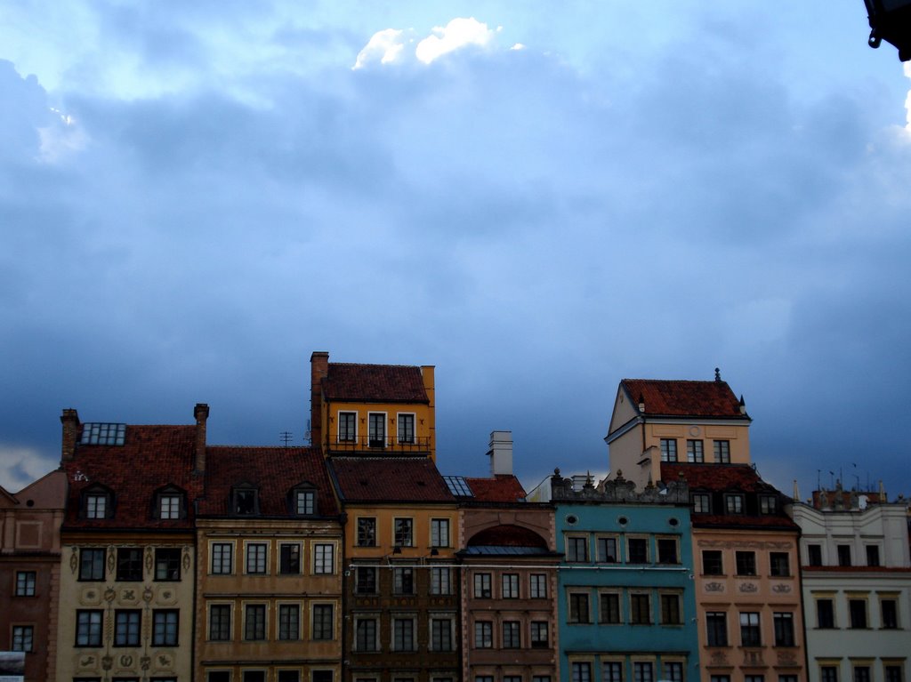 Polonia, Varsovia, Plaza del Mercado by cesarcriado