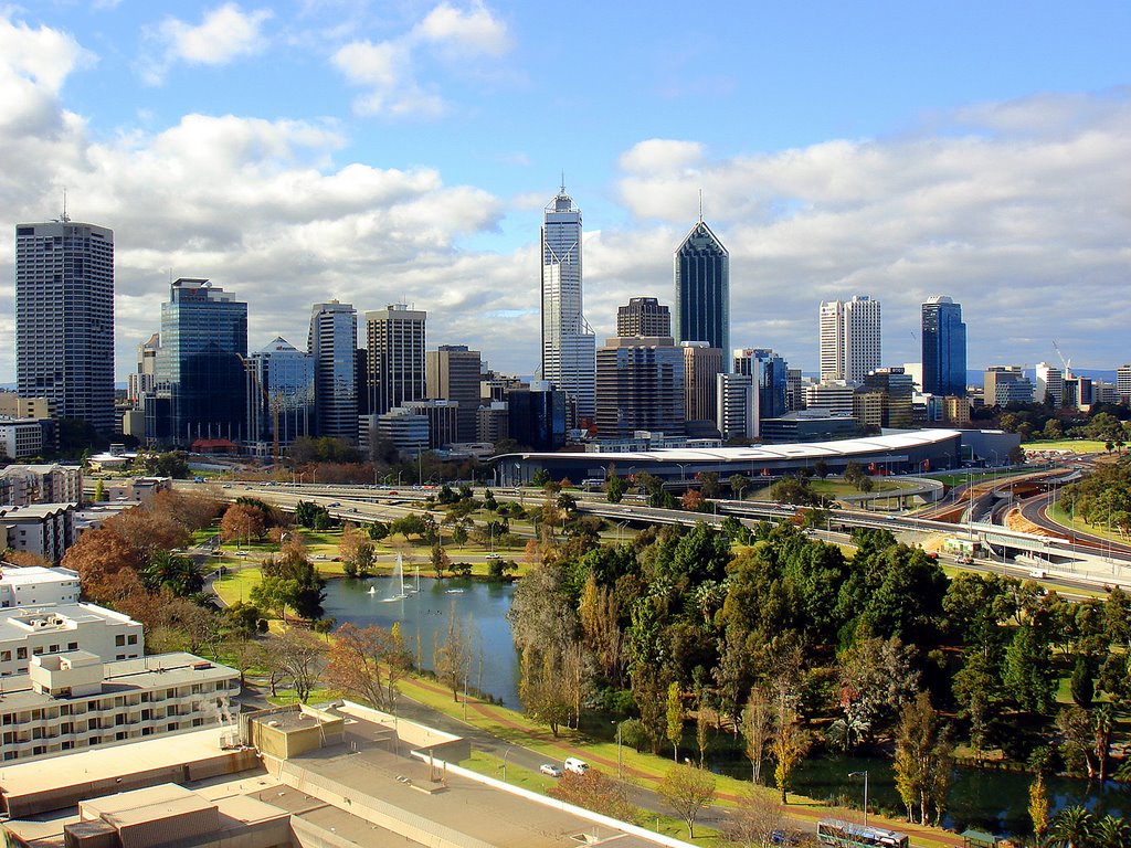 Perth, Western Australia, viewed from Kings Park. by justinmytravels