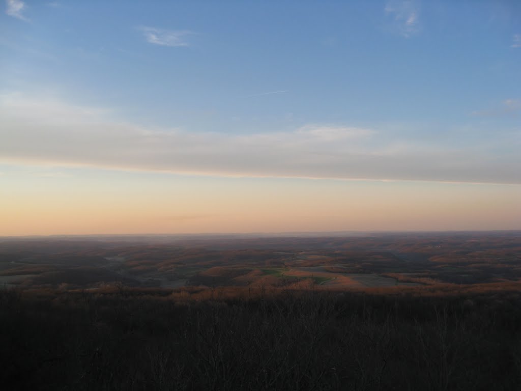 View from East Tower at Blue Mounds State Park, WI by jclc