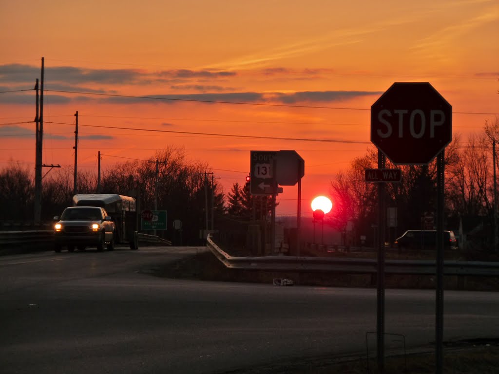 Difficult driving conditions by Joel Skok