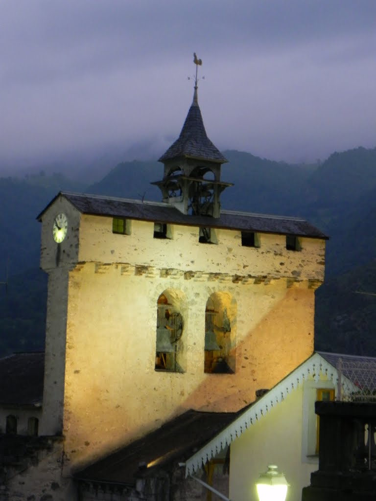 Eglise au crepuscule by slashlinio