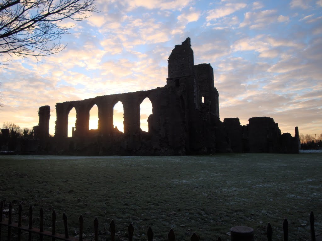 Neath Abbey ruins on a April morning by taffy0