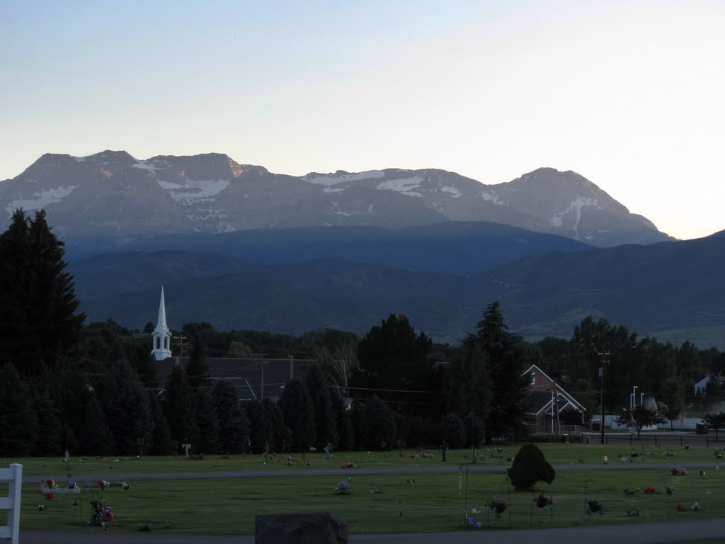 Sunset in Heber Cemetery by TheShot