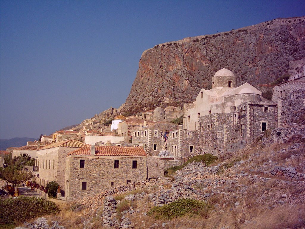 Monemvasia, old castle Greece by Marsol22