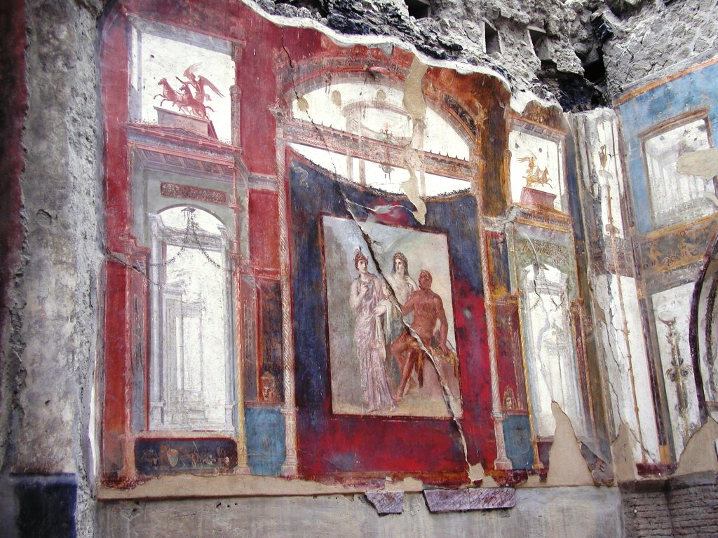 Fresco survived in Pompeii by Gerry Church