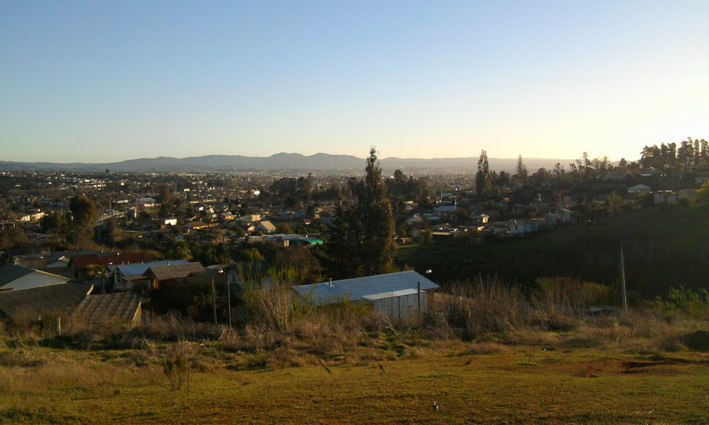 Vista hacia cuenca de Quilpué-Villa Alemana y Viña del Mar Alto, desde límite urbano de Peñablanca by corleone007