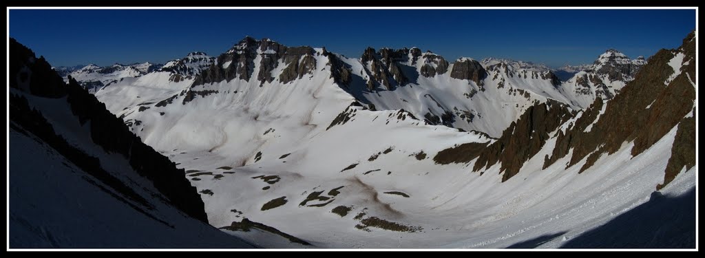 View from the coulir by Matt Lemke