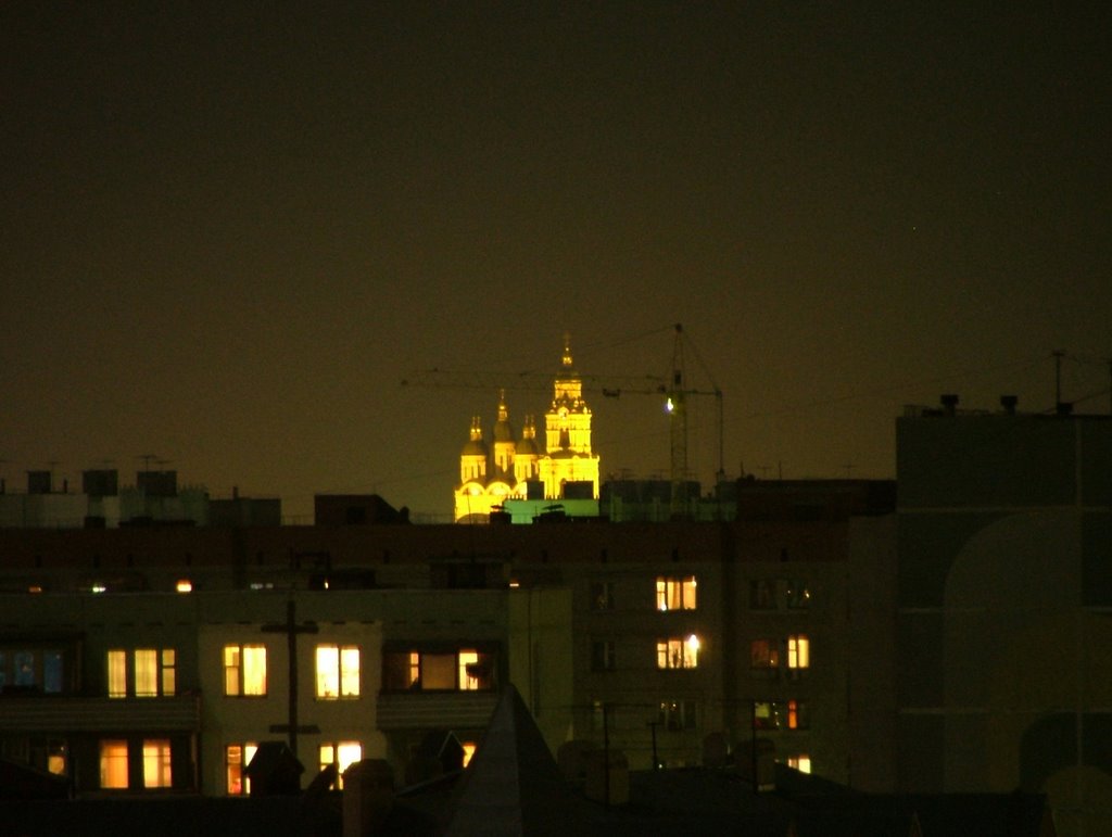 The Kremlin in night, from far away by vkildushov