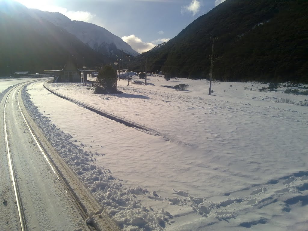 Fresh snow at Arthurs Pass by D B W