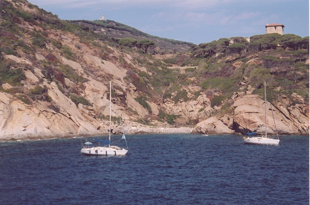 Punta Gabbianara - Isola del giglio dal traghetto 4 by stefano incerpi