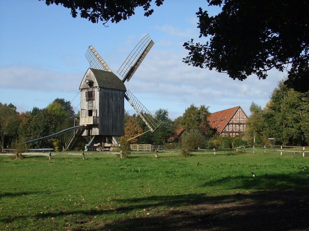 Old wind mill, open air museum Cloppenburg, 2007-10 by macron79