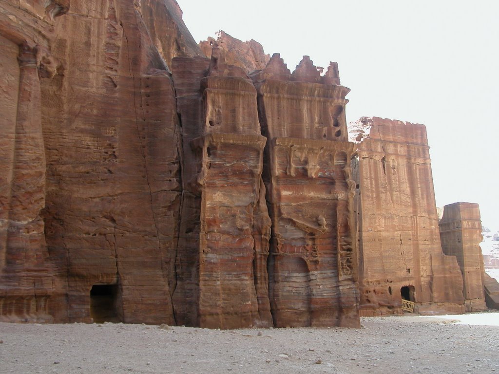 Petra. Street of rock facades by Girvydas Šaduikis