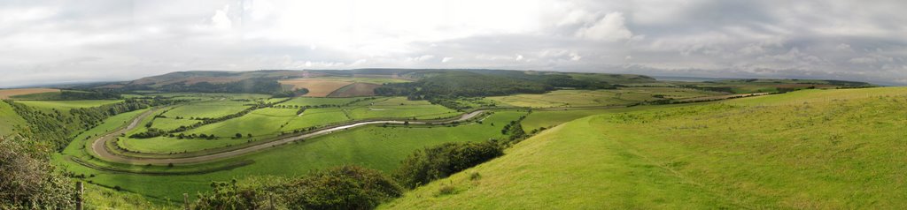 River Cuckmere Panorama 180° by Mario Wenski