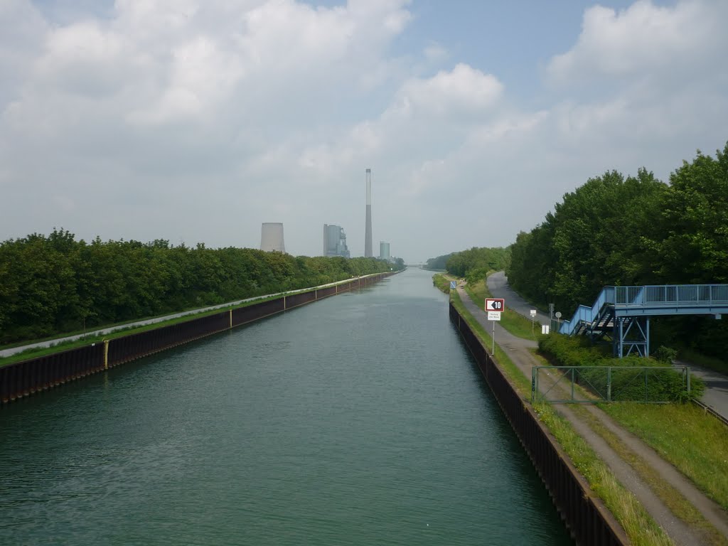 Blick von der Brücke Jahnstr. auf den Datteln-Hamm-Kanal (Bergkamen-Oberaden) / 26.06.2011 by Iceman93 / NO VIEWS!!!