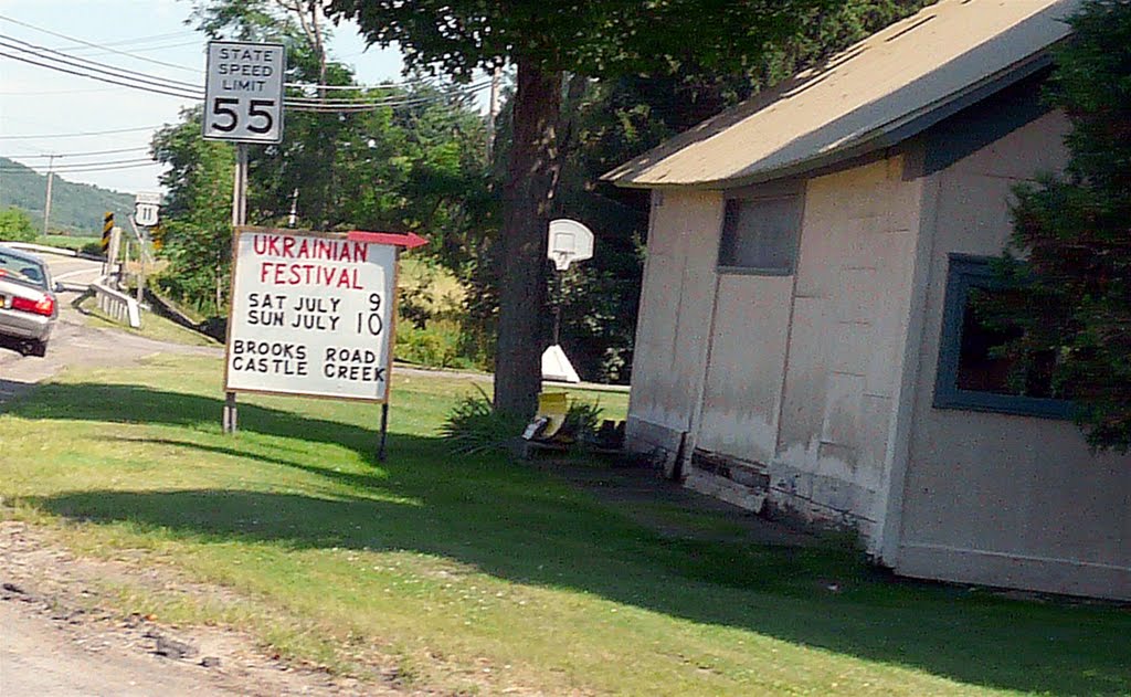 Ukrainian Festival sign 7/9-10, 2011 by Geraldine Clark