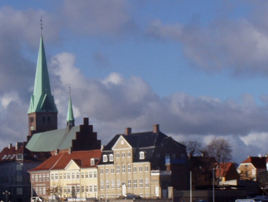 View from the east to Elsinore Cathedral. Denmark by ovh